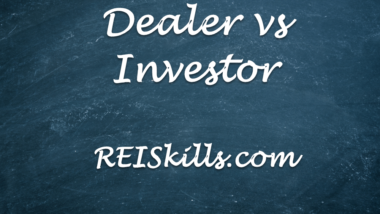 Dealer vs Investor