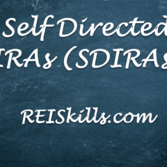 Self Directed IRAs (SDIRAs)