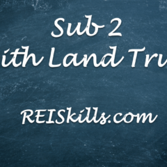 Sub 2 with Land Trust chalkboard