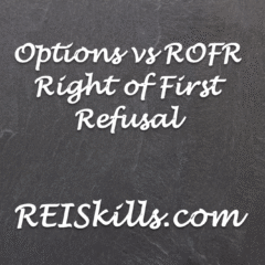 Options vs ROFR Right of First Refusal