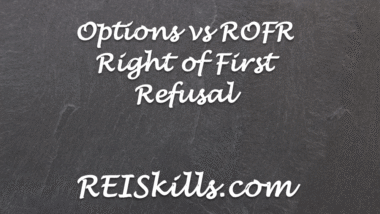 Options vs ROFR Right of First Refusal