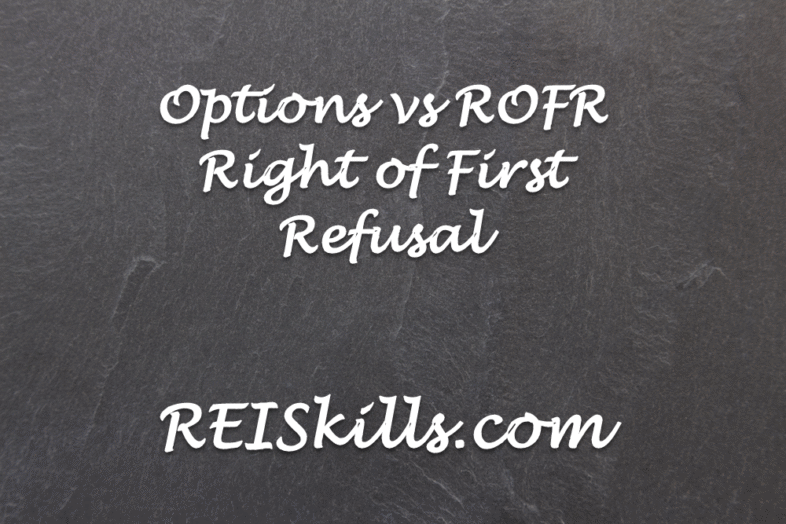 Options vs ROFR Right of First Refusal