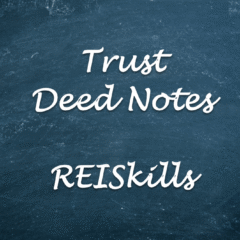 Trust Deed Notes
