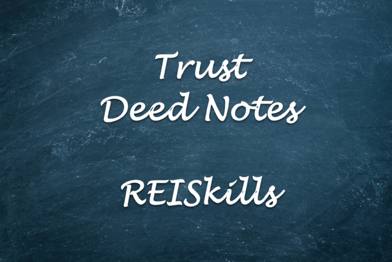 Trust Deed Notes