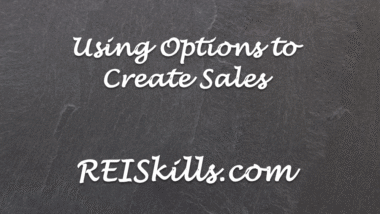 Using Options to Create Sales