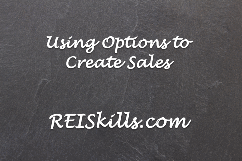 Using Options to Create Sales