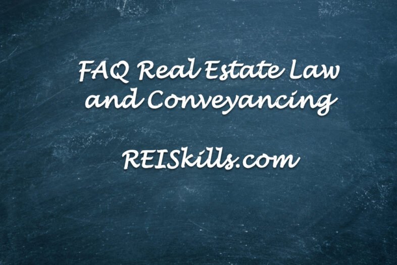 FAQ Legal Real Estate Law and Conveyancing