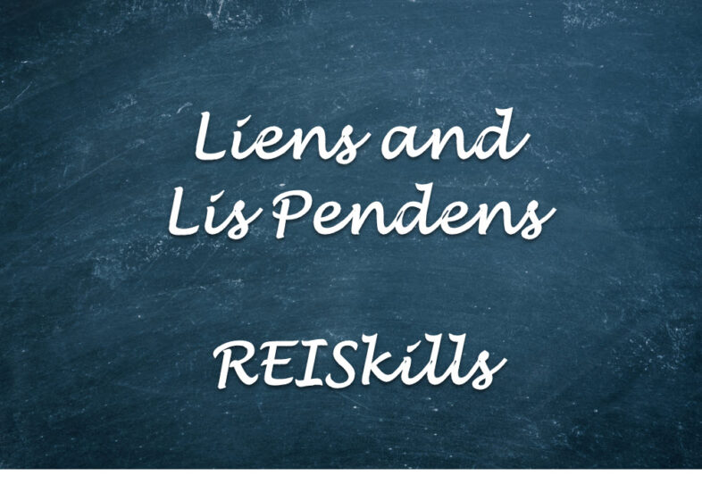 Liens and Lis Pendens