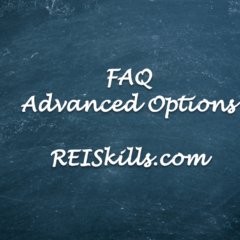 FAQ Advanced Options