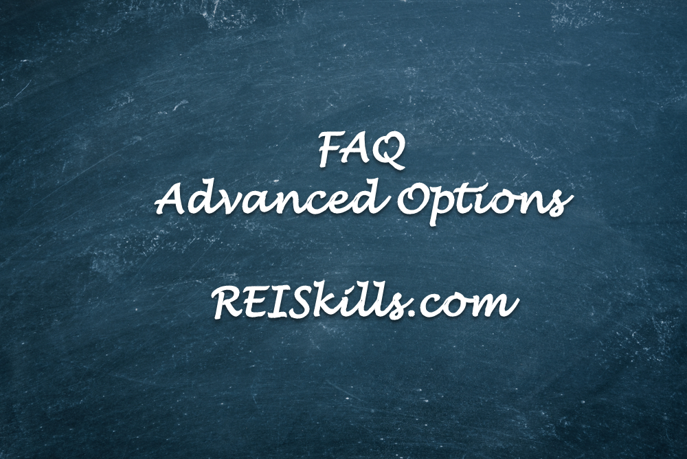 FAQ Advanced Options